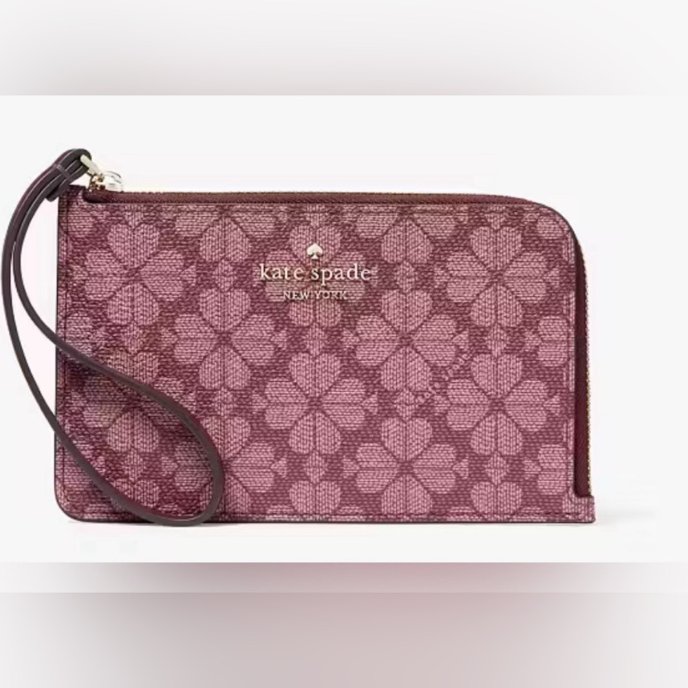 Kate Spade Floral Patterned Wristlet in Purple